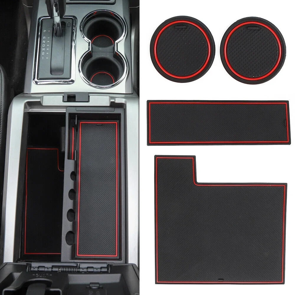 Teledu 25pcs/set Red Non-slip Door Sizelot Pad Cup Holder Mat