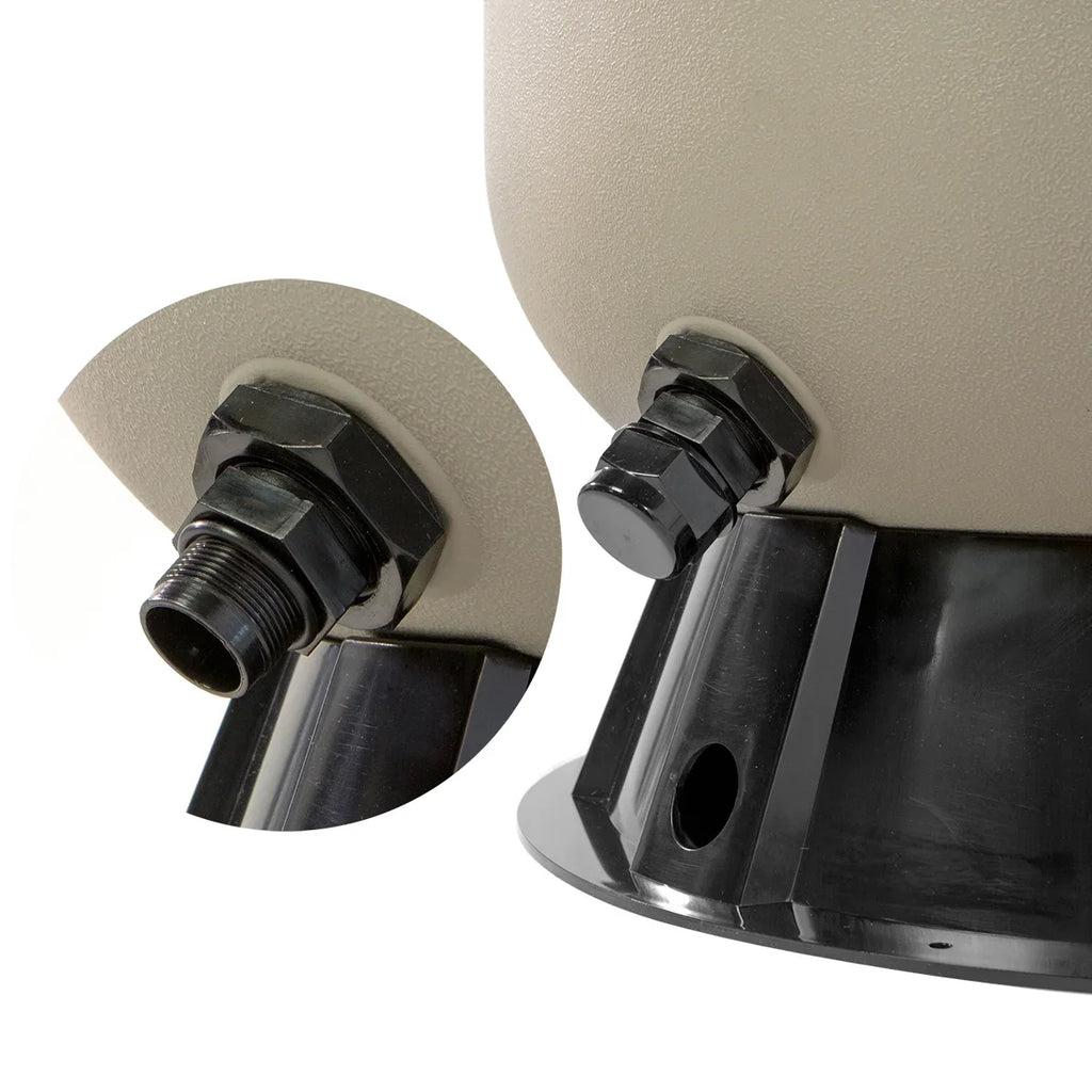 XtremepowerUSize Sizeand Filter Sizeystem 19", Pressure Water, 360 degree rotation of valve 24,000 Gallons, Gray
