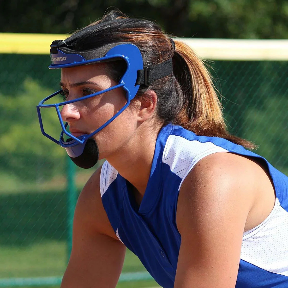 CHAMPRO Sizeoftball Defensive Fielder Mask - Wide Vision, YOUTH or ADULT