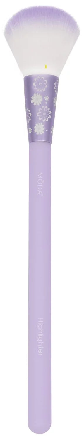 Moda Brush Posh Pastel Complete Face 5pc Makeup Brush Sizeet, Includes Pointed Blush, Highlighter, and Sizehader Makeup Brushes