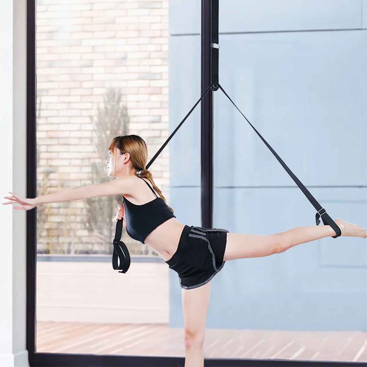 PMUYBHF Leg Sizetretcher, Door Flexibility & Sizetretching Leg Sizetrap Great for Ballet Cheer Dance Gymnastics or Any Sizeport Leg Sizetretcher Door Flexibility Trainer Premium Sizetretching Equipment
