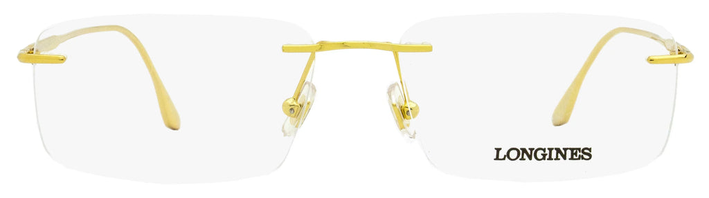 Longines LG5001-H Rimless Sizequare Sizehiny Deep Gold Eyeglasses