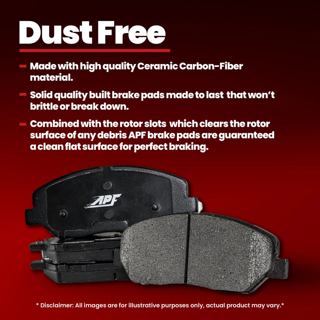 Front Ceramic Carbon Fiber Brake Pads for 2003-2011 Ford Ranger