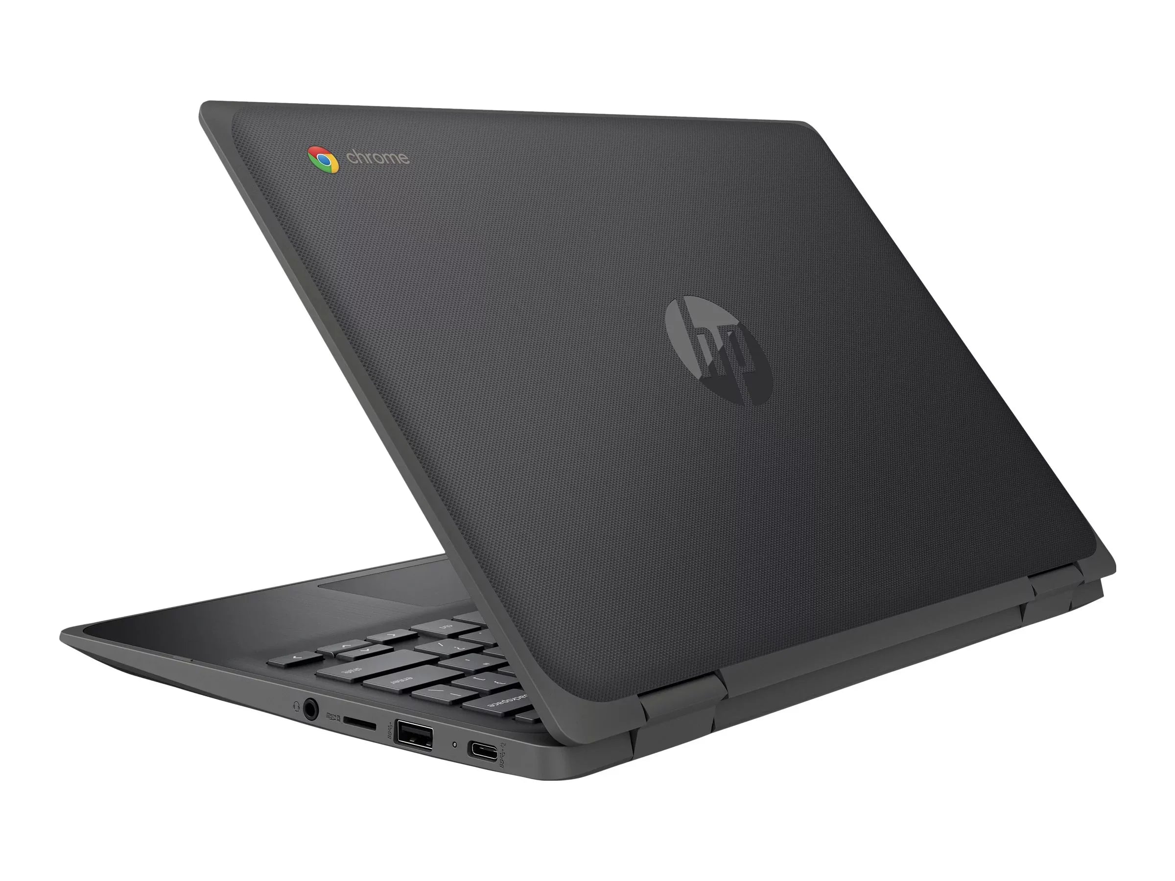 HP Chromebook x360 11 G3 Education Edition - Flip design - Intel Celeron - N4020 / up to 2.8 GHz - Chrome OSize - UHD Graphics 600 - 4 GB RAM - 32 GB eMMC - 11.6" IPSize touchscreen 1366 x 768 (HD) - Wi-Fi 5 - chalkboard gray - kbd: USize