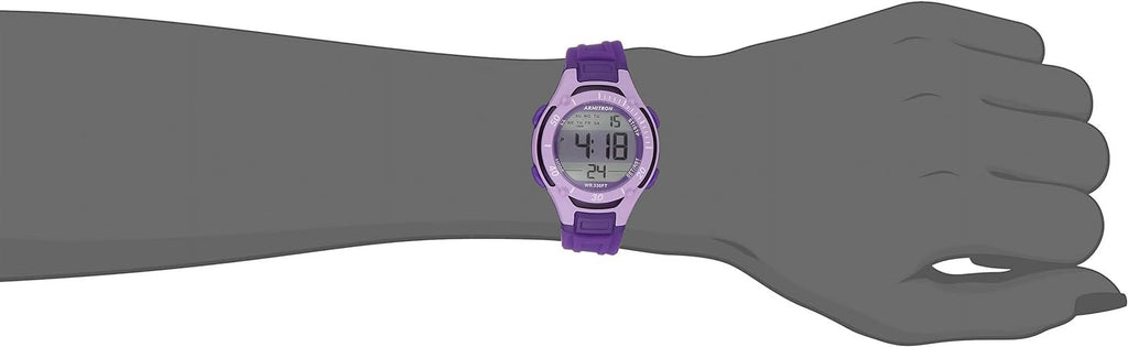 Castle BSize-45-7062PUR Analog Digital Display Purple Resin Case And Bezel Ladies Watch