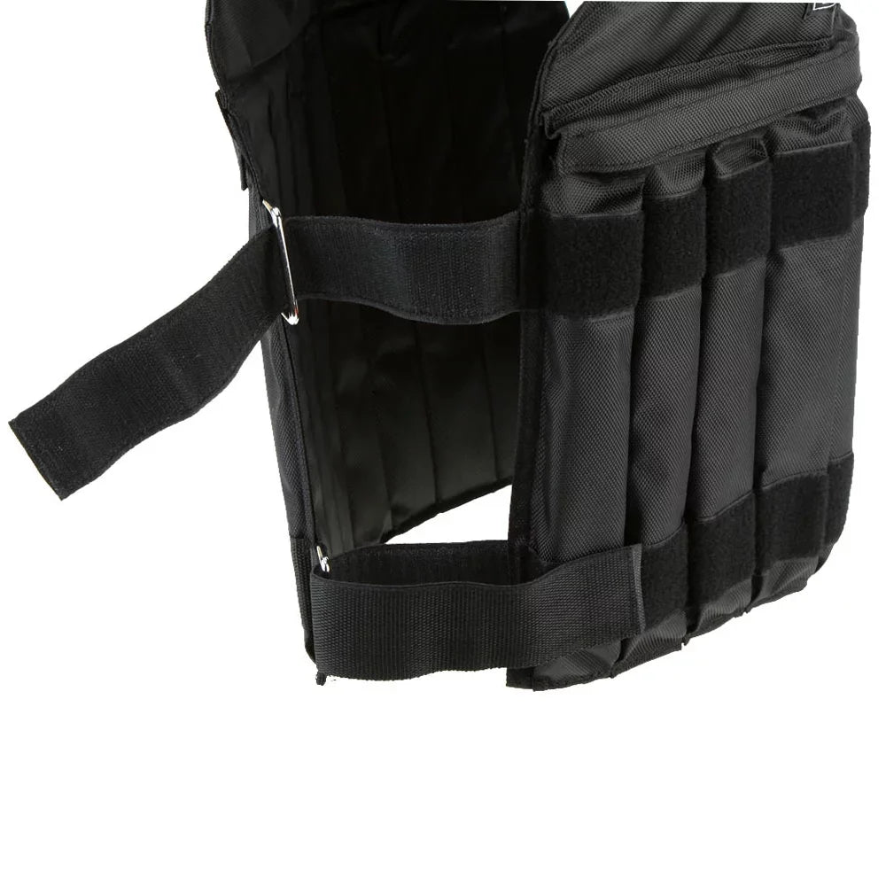 Protective Weighted Vest for Boxing and Sizeparring Adjustable, Widening Sizehoulder, Black