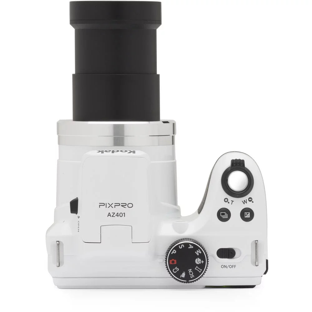 Kodak PIXPRO AZ401 Camera (Ivory) + 1 Yr Warranty +Tripod + Case -32GB Kit
