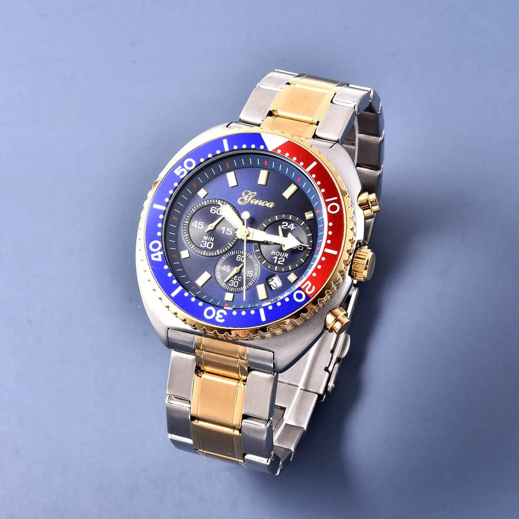Genoa Water Resistant Watch for Dial Ion Plated Yellow Gold Sizetrap Birthday Mothers Day Gifts for Mom