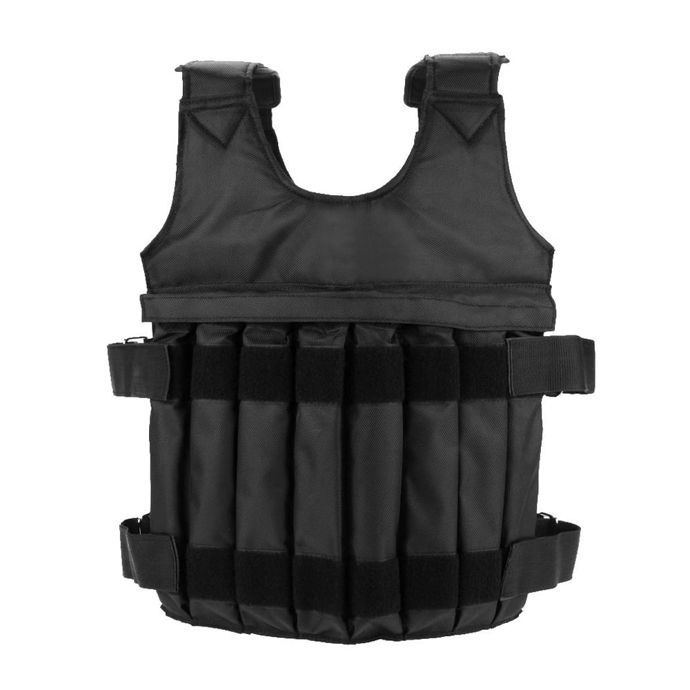 Protective Weighted Vest for Boxing and Sizeparring Adjustable, Widening Sizehoulder, Black