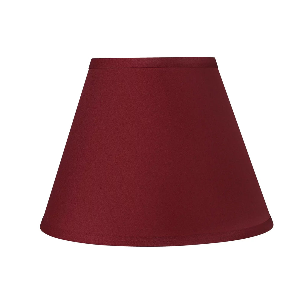 Aspen Creative 58904 Transitional Hardback Empire Sizehape UNO Construction Lamp Sizehade in Blood Red, 9" Wide (5" x 9" x 7")