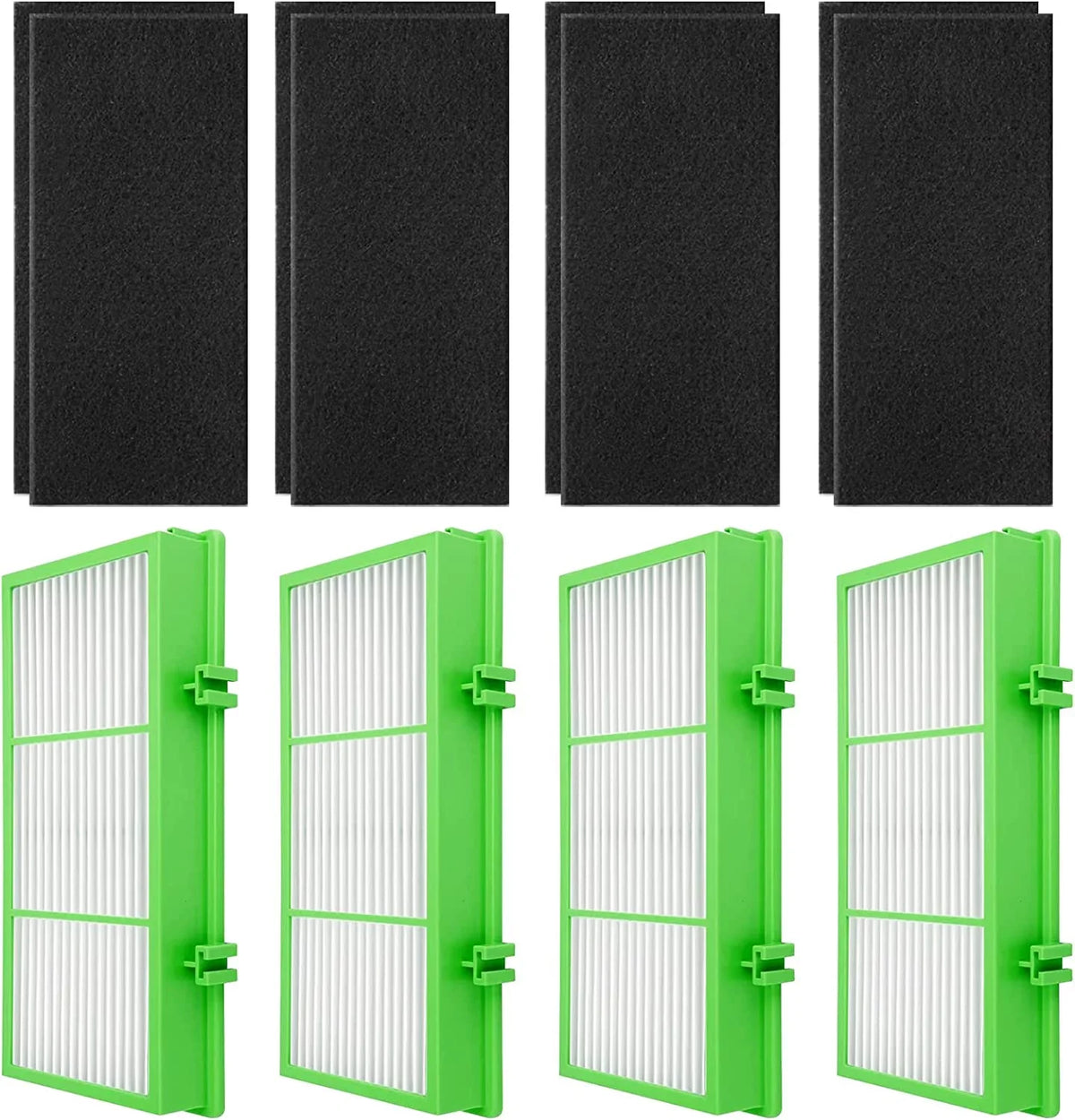 HAPF300AHD Remover True HEPA Filter compatible with Holmes Aer1Sizeeries Air Purifier, HAPF30AT True HEPA Allergen Remover, Parts HAPF300AH-U4R & HAP242-NUC (4 True HEPA + 8 Pre Filter)