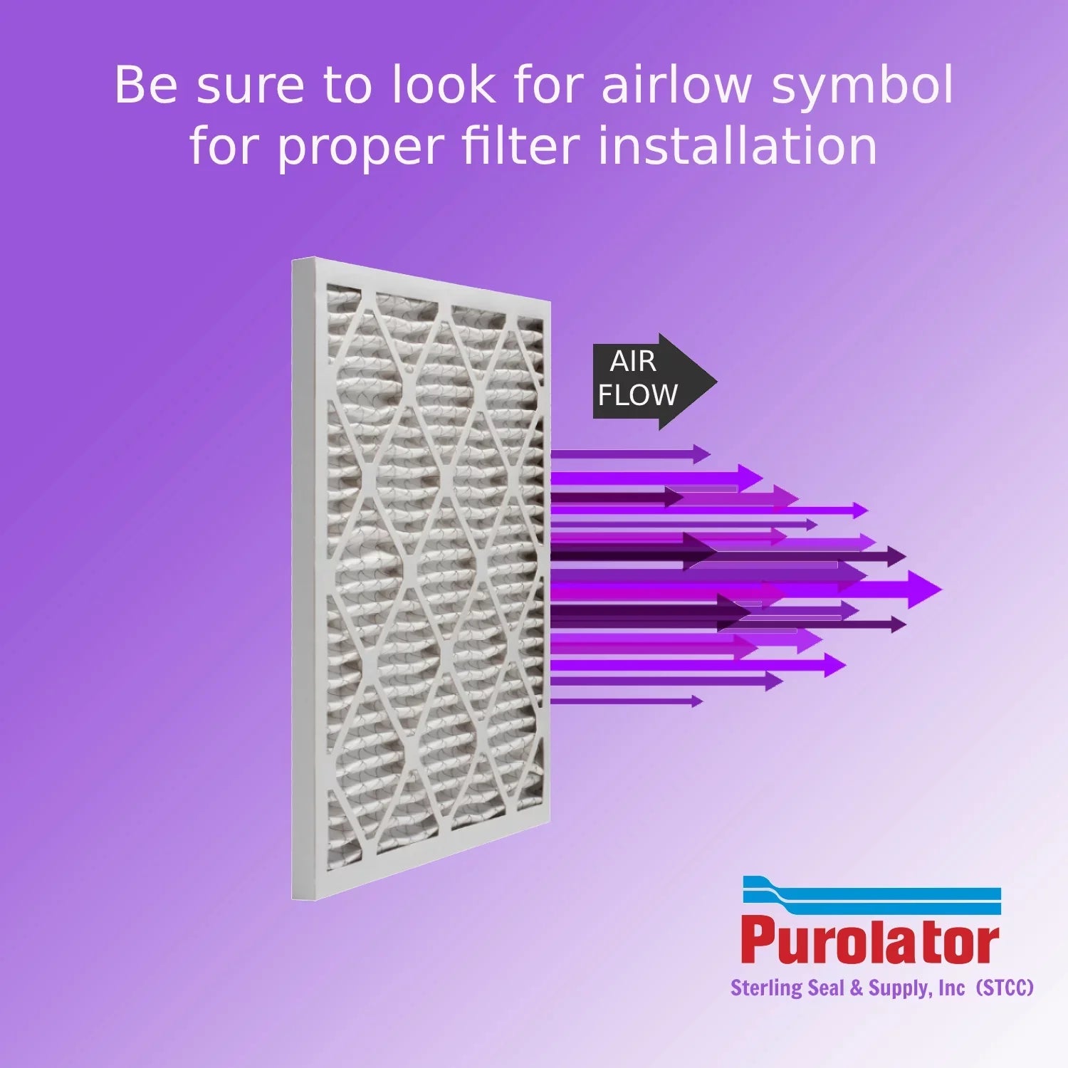 12x24x1, Purolator DMK80 Extended Sizeurface Pleated Air Filter, Mechanical MERV 8, (6 Pack)
