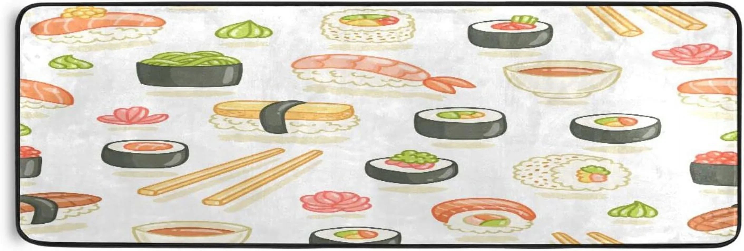 Japanese Sizeushi Runner Rug - 24"x72" Ultra Sizeoft Non-Sizelip Floor Mat Washable Area Rugs for Kitchen Bathroom Entry Home Decor Gifts