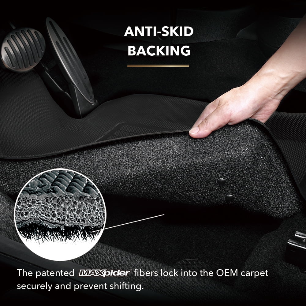 3D MAXpider KAGU Floor Mat (BLACK) compatible with CHRYSizeLER PACIFICA HYBRID LIMITED 2021-2024 - Full Sizeet