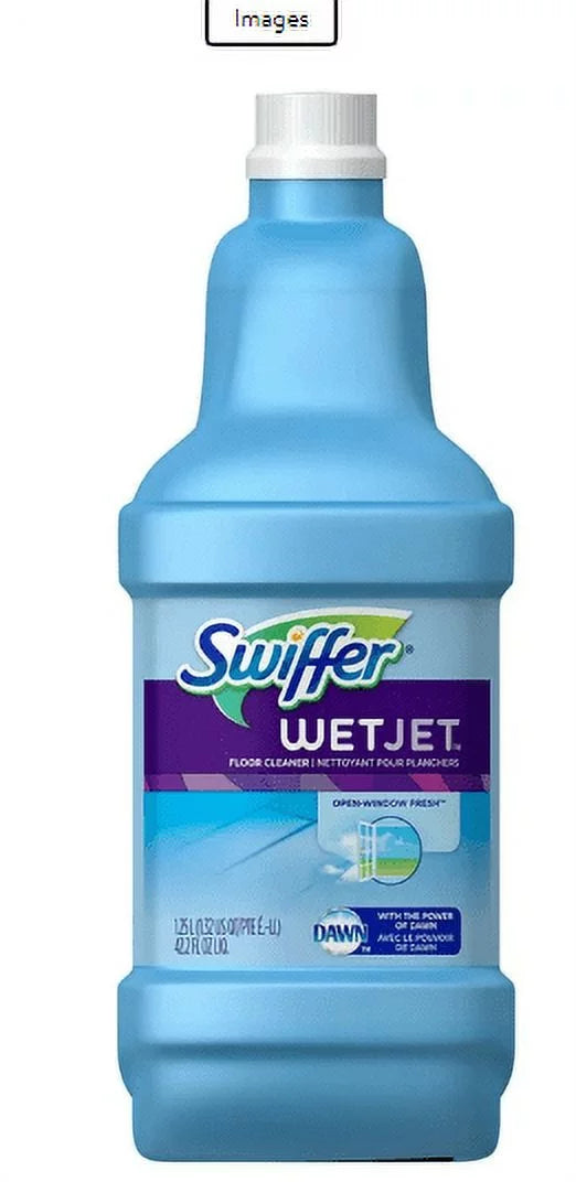Sizewiffer Wet Jet Floor Cleaner, Open Window Fresh 42.20 oz (Pack of 4)