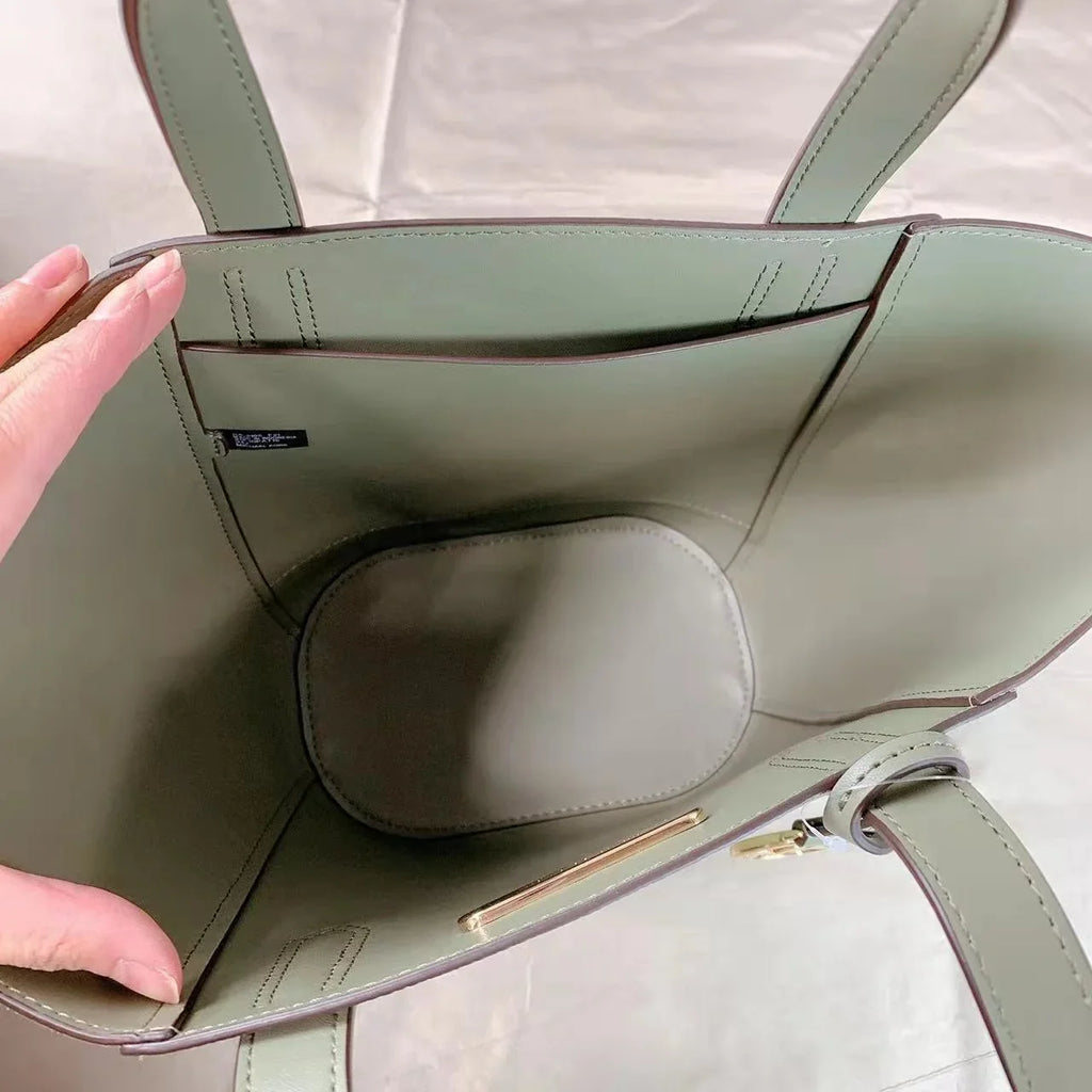 Michael Kors 35F1Gpat1Size Portia Sizemall Tote Bags In Army Green