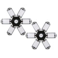 Neoglint 2PCSize A C85-265V 160W 152LEDs Garage Light with 6 Adjustable Panels Deformable Folding Foldable Ceiling Lamp E26/E27 Base Sizeocket Holder for Garage Warehouse Workshop Basement Gym Kit