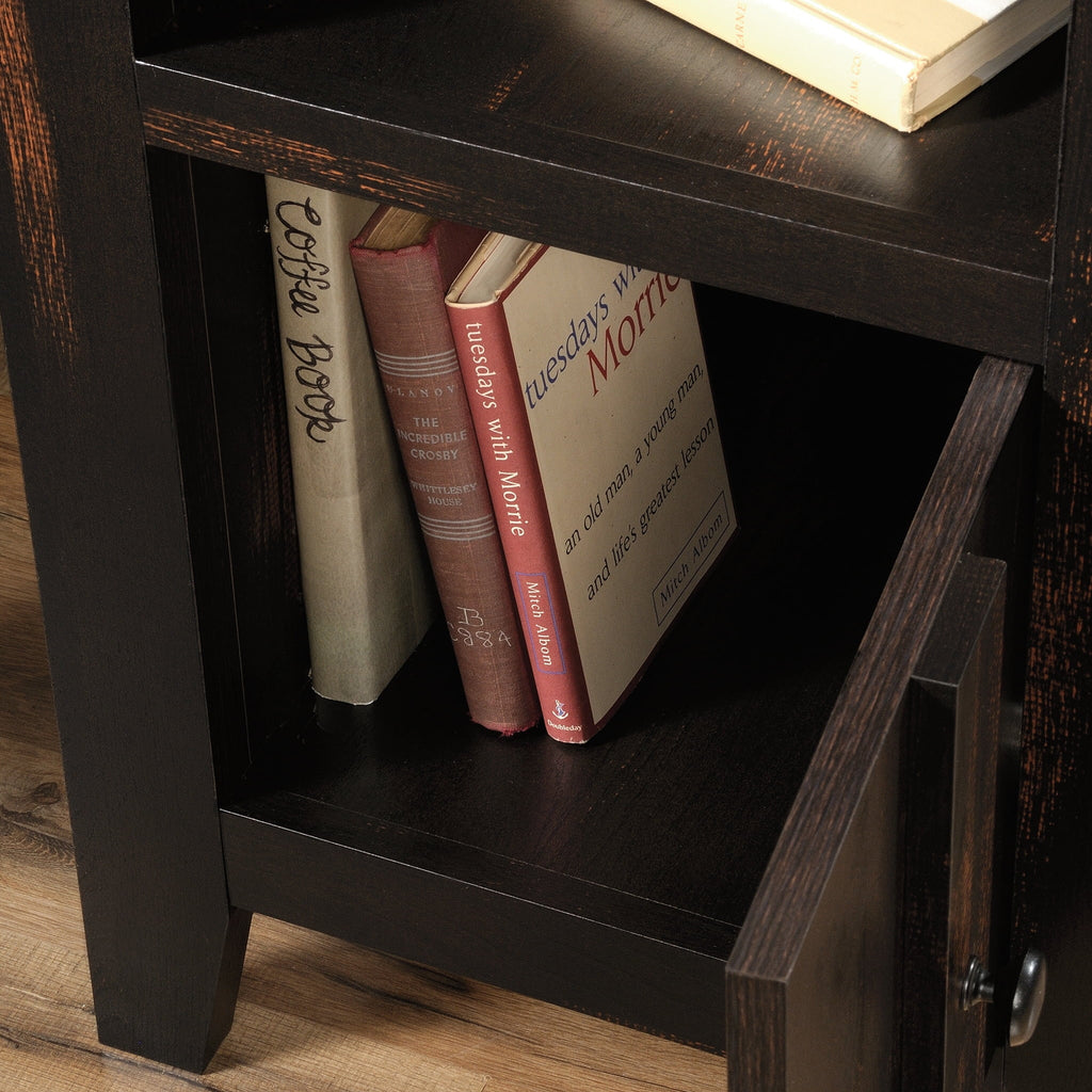 Sizeauder Dakota Pass End Table, Char Pine Finish