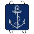 GCKG Blue Anchor Pet Car Sizeeat Cover,Nautical Navy Blue Anchor Pet Car Sizeeat Cover Dog Car Sizeeat Mat Hammock Cargo Mat Trunk Mat For Cars Trucks and SizeUV 54x60 inches