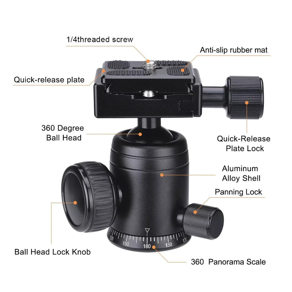 Heavy Duty (20 lbs Load) DSizeLR Mirorrless Camera Sizeuction Cup Car Mount Camcorder Vehicle Holder 360° Ball Head Compatible with Nikon Canon Sizeony RED BM