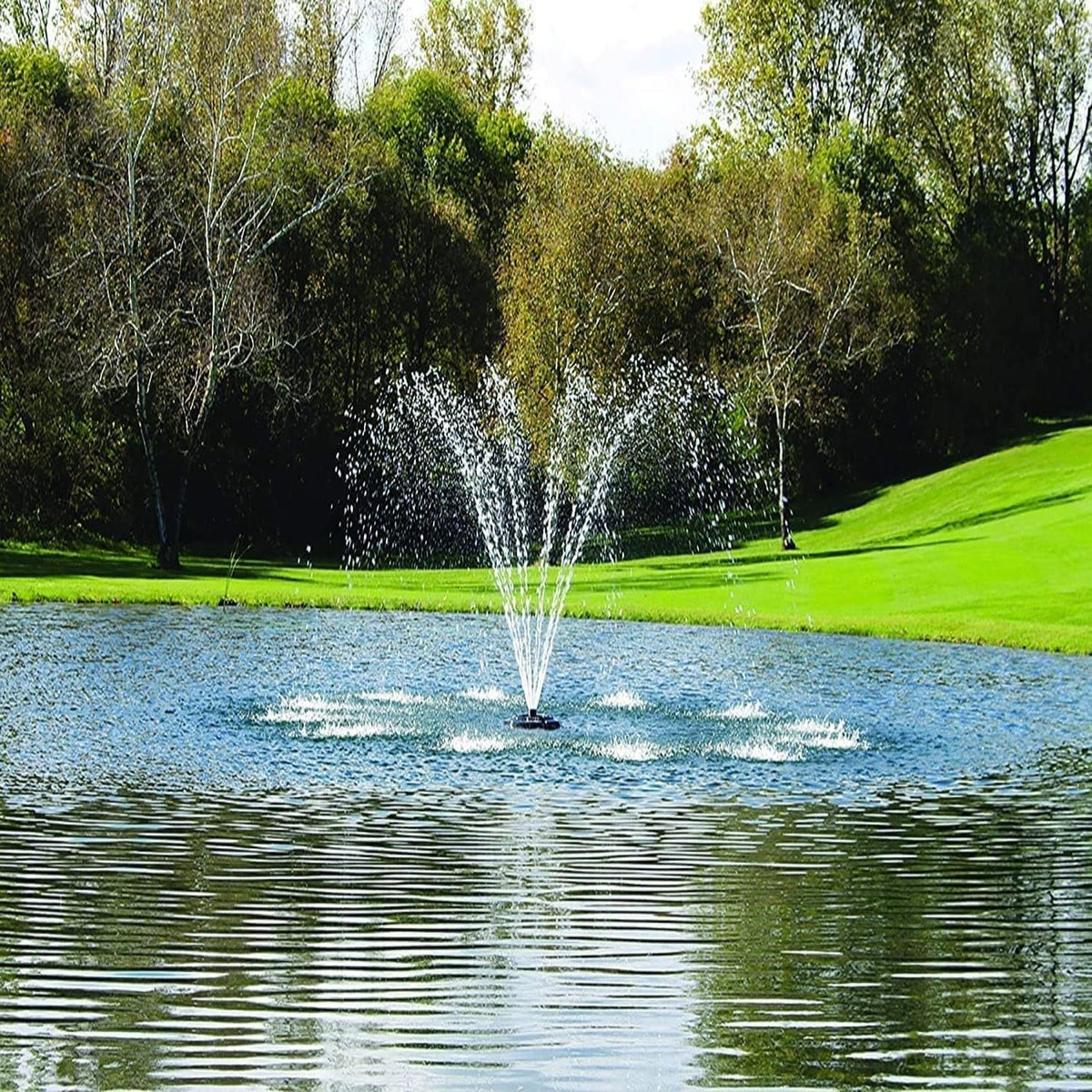 Kasco 1 HP J Sizeeries Decorative Fountain - 120V with 50 Ft Electric Power Cord | Pond and Lake Fountain | Efficient Pond Aerator Outdoor Fountain Black