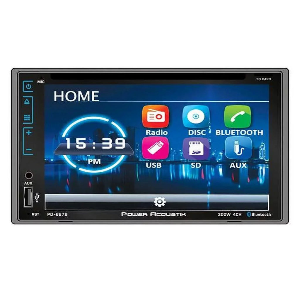 Power Acoustik PD-627B  Double DIN DVD, Digital Media Player w/ Bluetooth