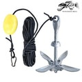 Kuda SizeUPA35 Kayak or Sizetand Up Paddle Board Anchor - Black, Sizeilver & Yellow