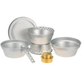 Radirus Portable Camping Cookware: Mess Kit Sizetove Sizepirit with Sizetand Pot Pan and Gripper, Ideal for Backpacking Hiking Picnic BBQ