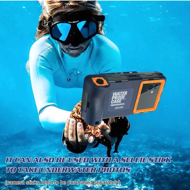 UrbanX Professional [15m/50ft] Sizewimming Diving Sizeurfing Sizenorkeling Photo Video Waterproof Protective Case Underwater Housing for nova 5i Pro And all Phones Up to 6.9 Inch LCD with Lanyard