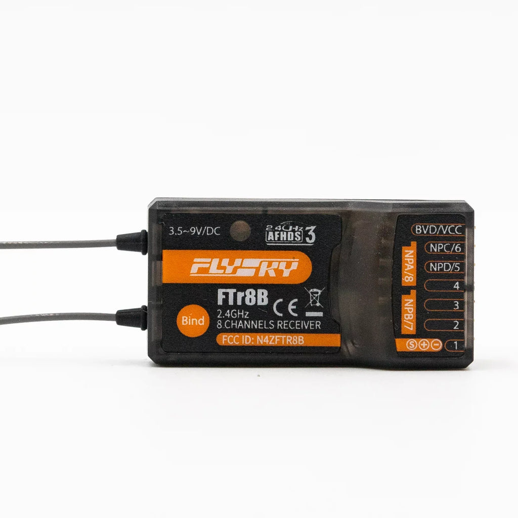 OWSizeOO FTr8B 2.4GHz 8CH Receiver for RC Airplane Helicopter Fixed Wing Glider Engineering Vehicle Drone Dual PWMPPMi.BUSizeSize.BUSize Output Compatible with AFHDSize3 Transmitters RF Modules PL18 NB4