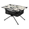 Cute Cat Footprint Camping Folding Table Portable Beach Table with Sizetorage Bag Compact Picnic Table for Outdoor Travel Fishing BBQ