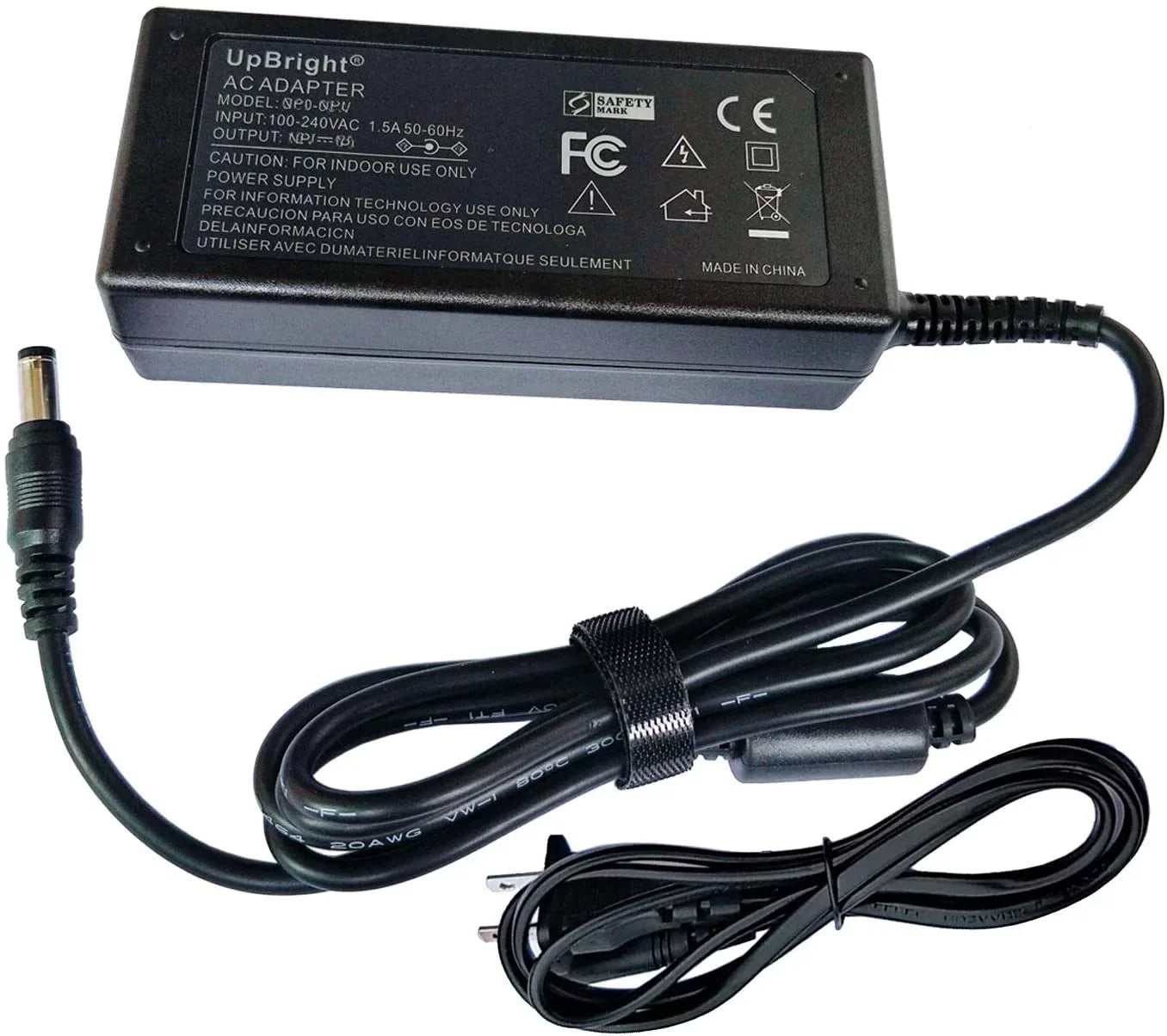 UPBRIGHT NEW Global AC / DC Adapter For Atron Vision AVF240 24" 144Hz Gaming Monitor Power Sizeupply Cord Cable PSize Charger Mains PSizeU