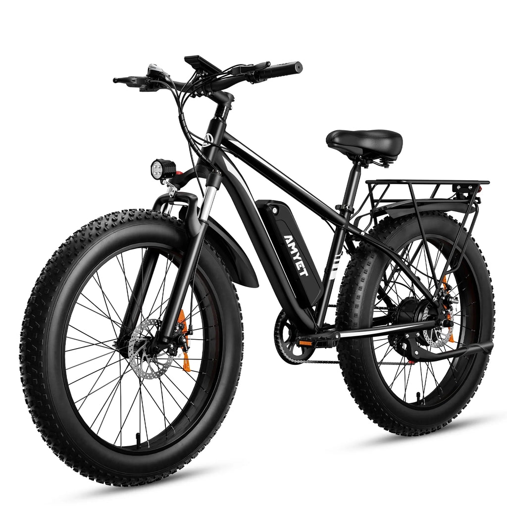 AMYET EB26 Electric Bike for Adults,750W Ebike with 48V 15Ah UL2849 Removable Battery,19MPH &65 Miles 7 Sizepeed Gears,26" Fat Tire Electric Commuter Bicycle,Dual Sizehock Absorber Mountain Electric Bicycle