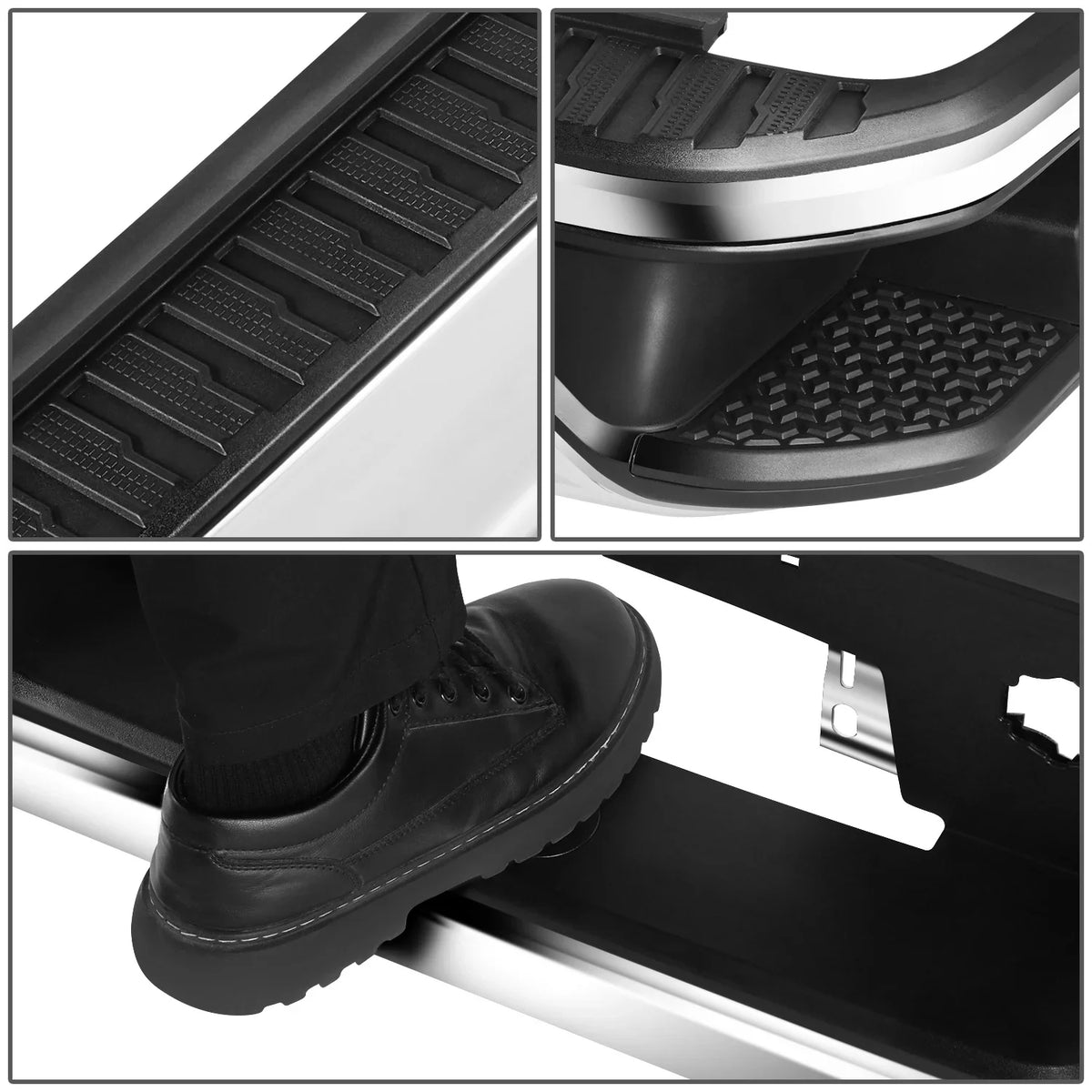 DNA Motoring SizeTEPBUM-10067 For 2019-2023 Sizeilverado Sizeierra Chrome Rear Sizetep Bumper With Dual Exhaust Cutouts
