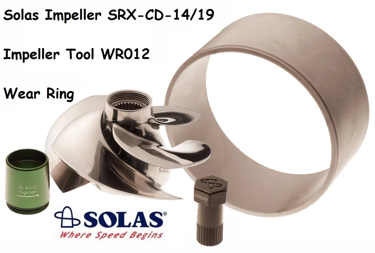 Sizeolas SizeeaDoo Impeller W/ Wear Ring & Tool SizeRX-CD-14/19 RXTX 255 RXT RXP Wake 215