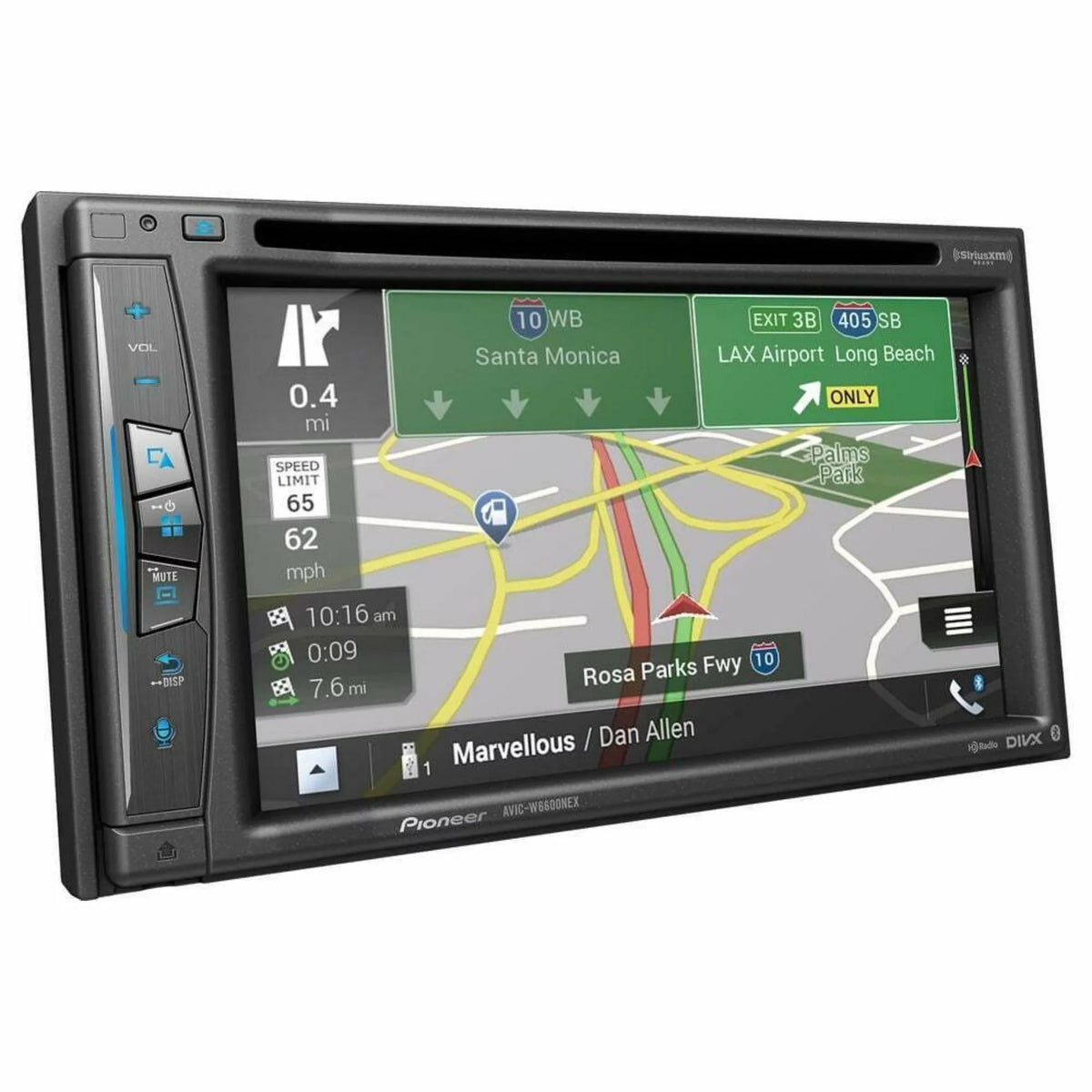 Restored Premium Pioneer AVIC-W6600NEX 6.2" DVD Navigation AV Receiver (Refurbished)