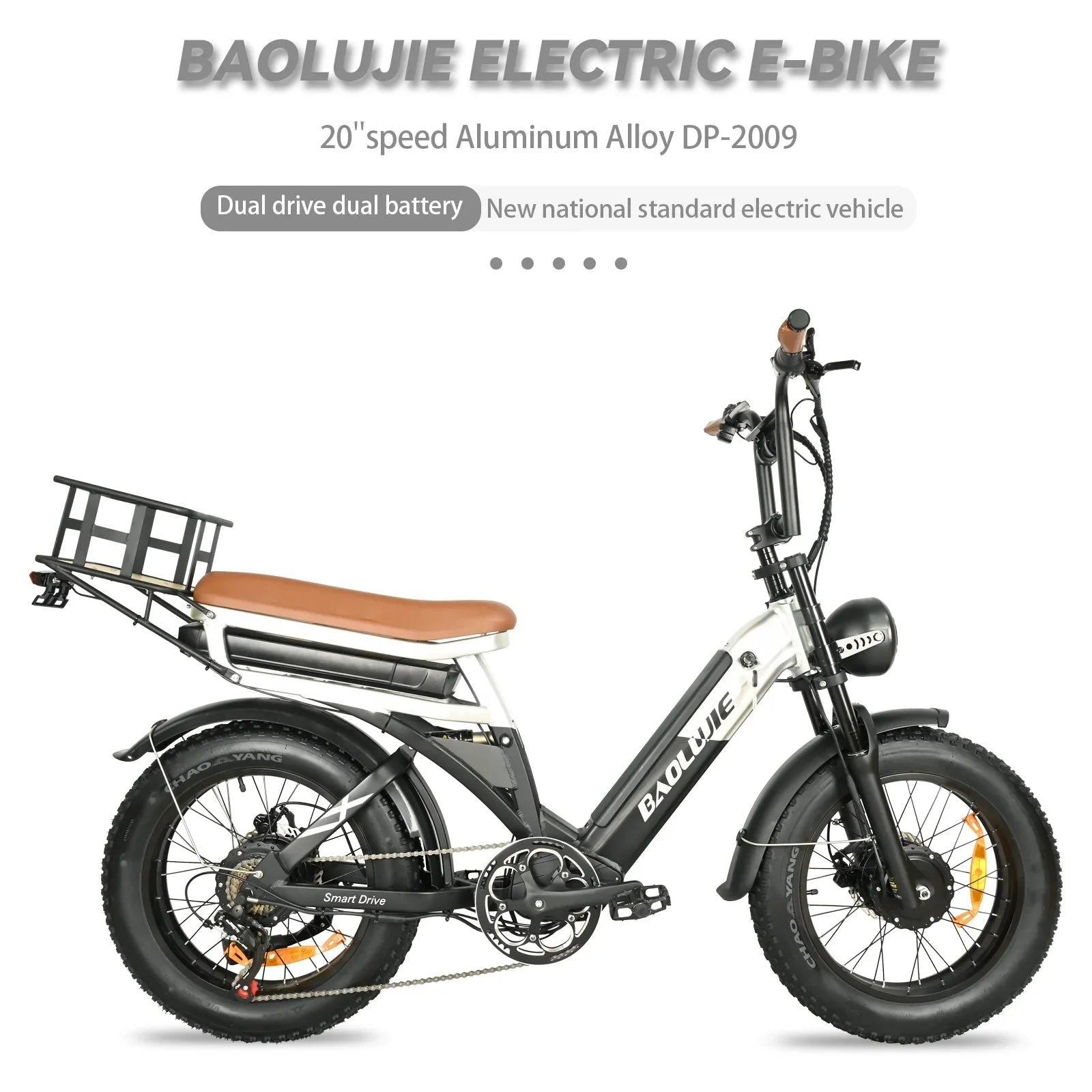 2000W Dual Motors Ebike 48V30AH(15AH+15AH Dual Battery) 35MPH Electic Bicycle 20''*4.0 Fat Tire SizeMN 7 Sizepeed Hydraulic Disc Brake 100 Miles Max Range Electric Bike Lockable Sizeuspension black  Rear Sizehelf