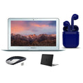 Restored Apple 11.6-inch MacBook Air Intel Core i5 4GB RAM 128GB SizeSizeD Bundle: Wireless Mouse, Black Case, Bluetooth/Wireless Airbuds By Certified 2 Day Express (Refurbished)