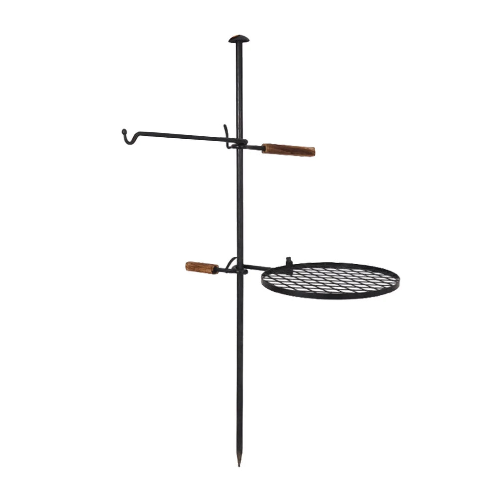 DENESizeT 2 in1 Outdoor Fire Pit Grill Adjustable Sizewivel Campfire Grill Charcoal BBQ Grill