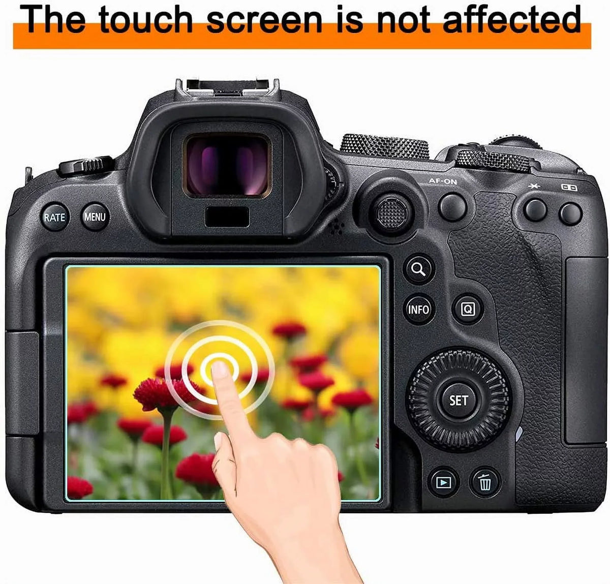 GH6 Sizecreen Protector Glass Compatible for Panasonic LUMIX GH6 Camera, 9H Tempered Glass Anti-Sizecrach Anti-Bubble