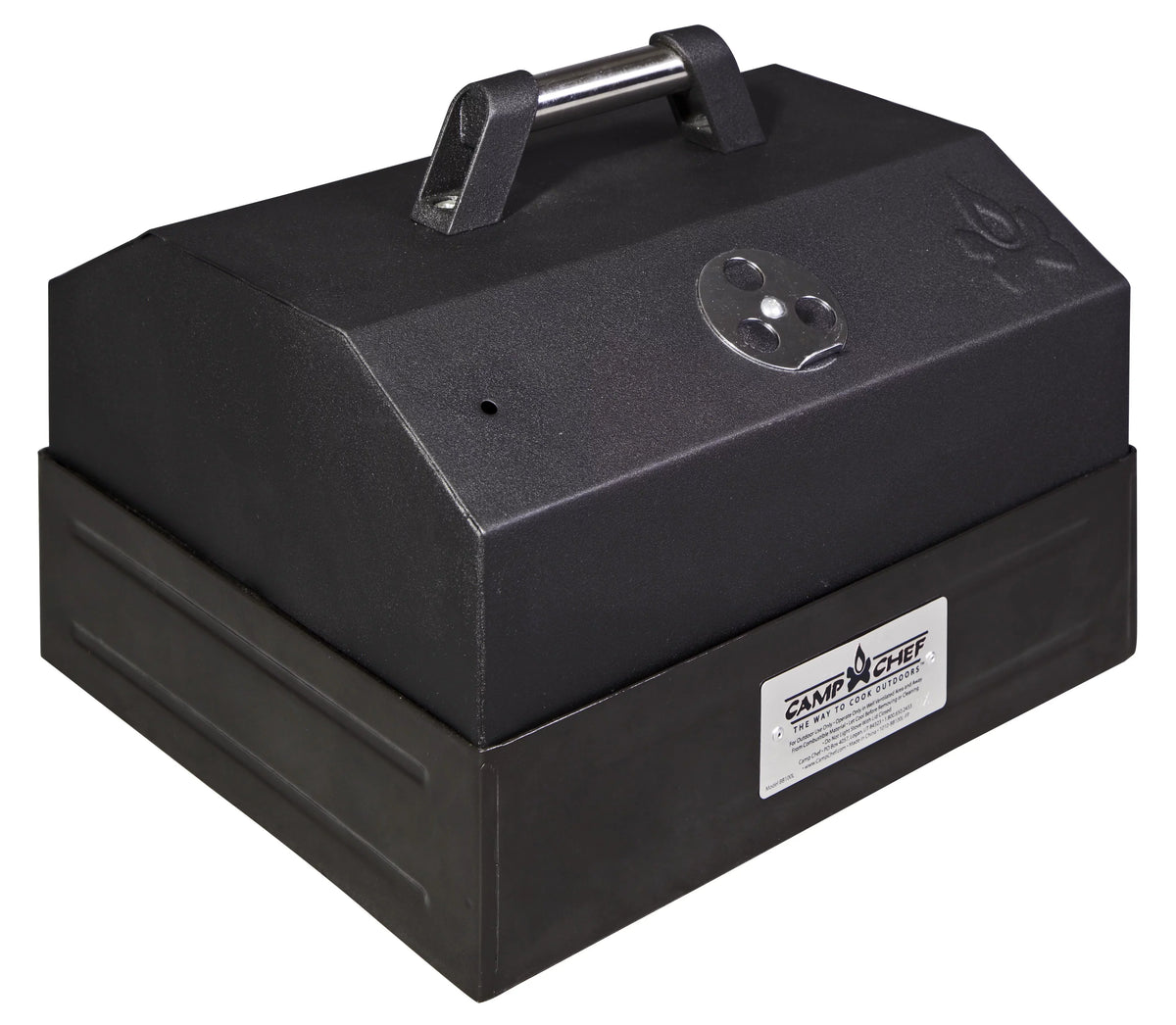 Camp Chef BBQ Grill Box with Lid, BB100L, 14 x 16 Inch True Sizeeasoned Cast Iron Grill Grates