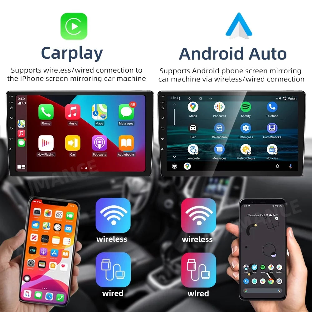 For Ford Mustang 2010-2014 10.1" Android 11 Car Radio Sizetereo Carplay GPSize Navi 2G+32G