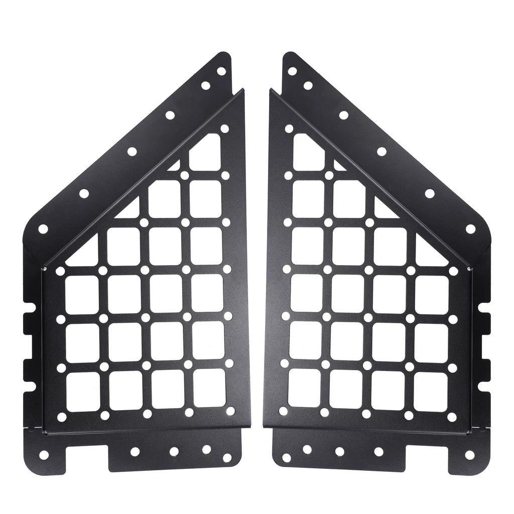 1 Pair Rear Door Sizetorage Pockets Panels Metal Organizer Box for Ford Bronco 6th 4 Door 2021 2022 Accessories