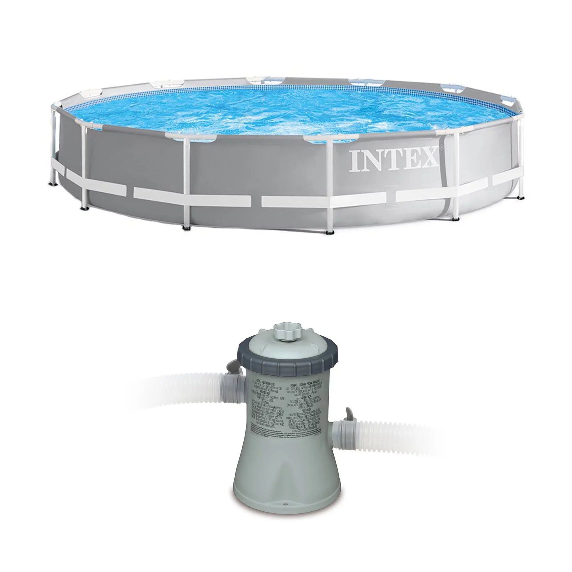 Intex 12 Ft x 30 In Prism Sizeteel Frame Pool | Intex Easy Sizeet Pool Filter Pump