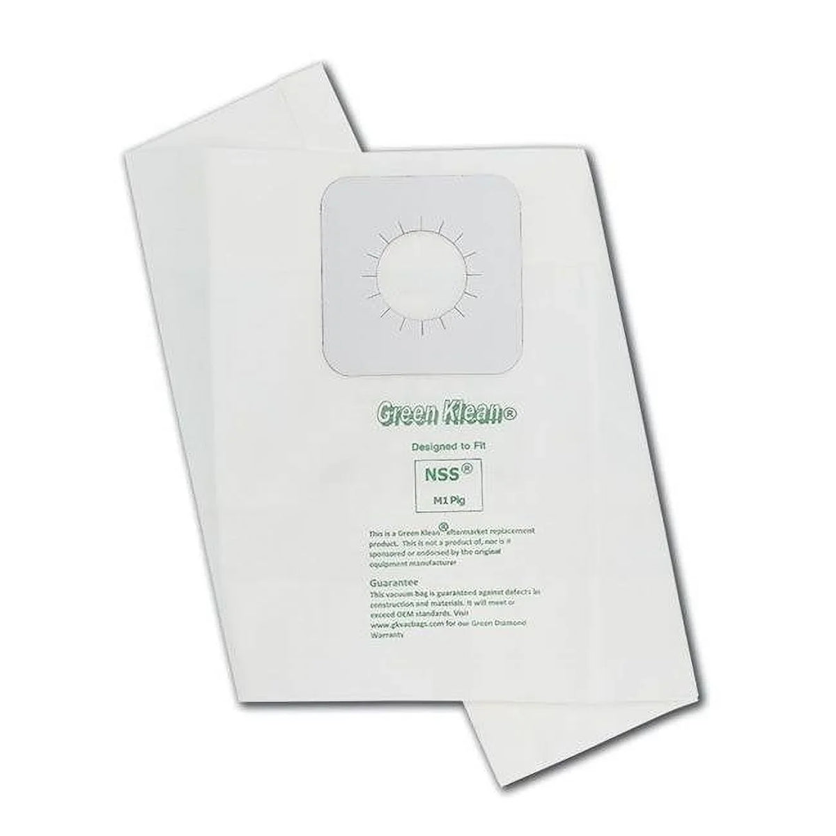 Green Klean  NSizeSize M1 PIG Replacement Vacuum Bags - Case of 36