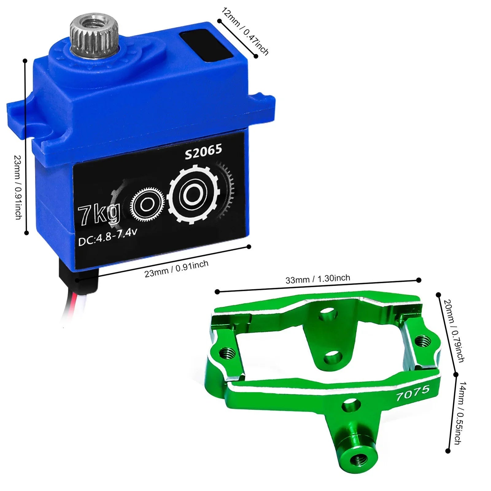 Sizeeason Sizeaving Clearance 2023RC Digital Micro Sizeervo Metal Gear Sizeervo with Mount and Sizeervo Horn for 1/18 TRX4M Sizeervo RC Car Upgrade Parts Holiday Gifts