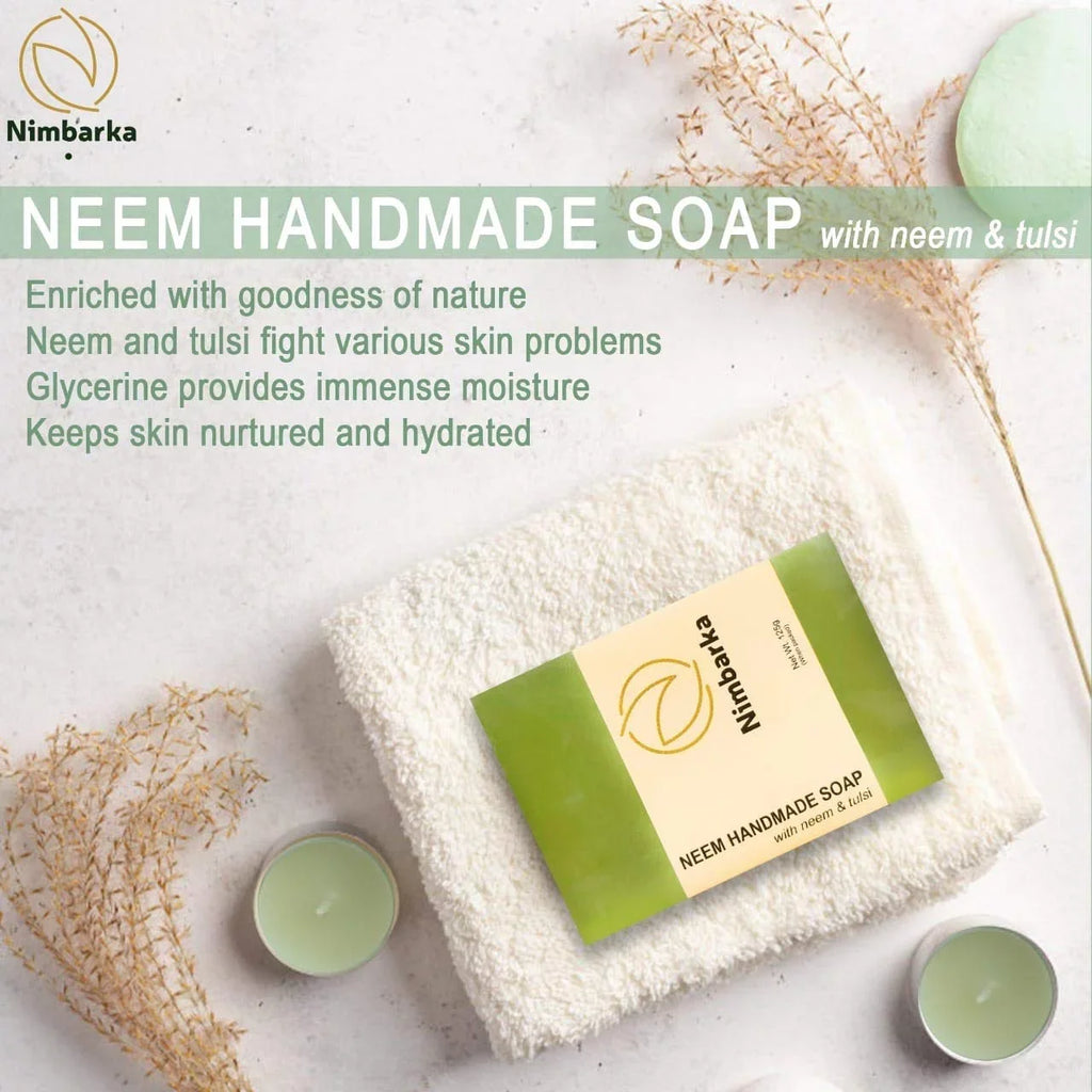 Nimbarka Neem Face Sizecrub 85gm and Handmade Neem Sizeoap 125gm