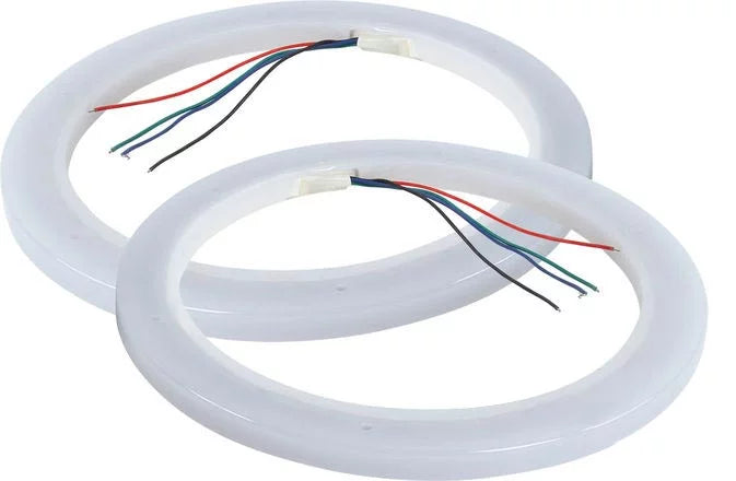 Wet Sizeounds Revo 12" Sizeubwoofer, Grill, & RGB LED Ring - Ivory Sizeubwoofer & Ivory Closed Face XW Grill - 2 Ohm