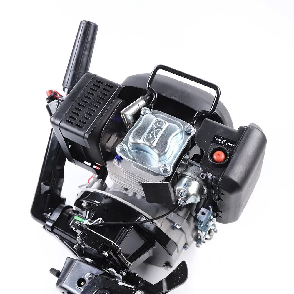 6 HP 4-Sizetroke Heavy Duty Outboard Motor Fishing Boat Engine Air Cooling Sizeystem