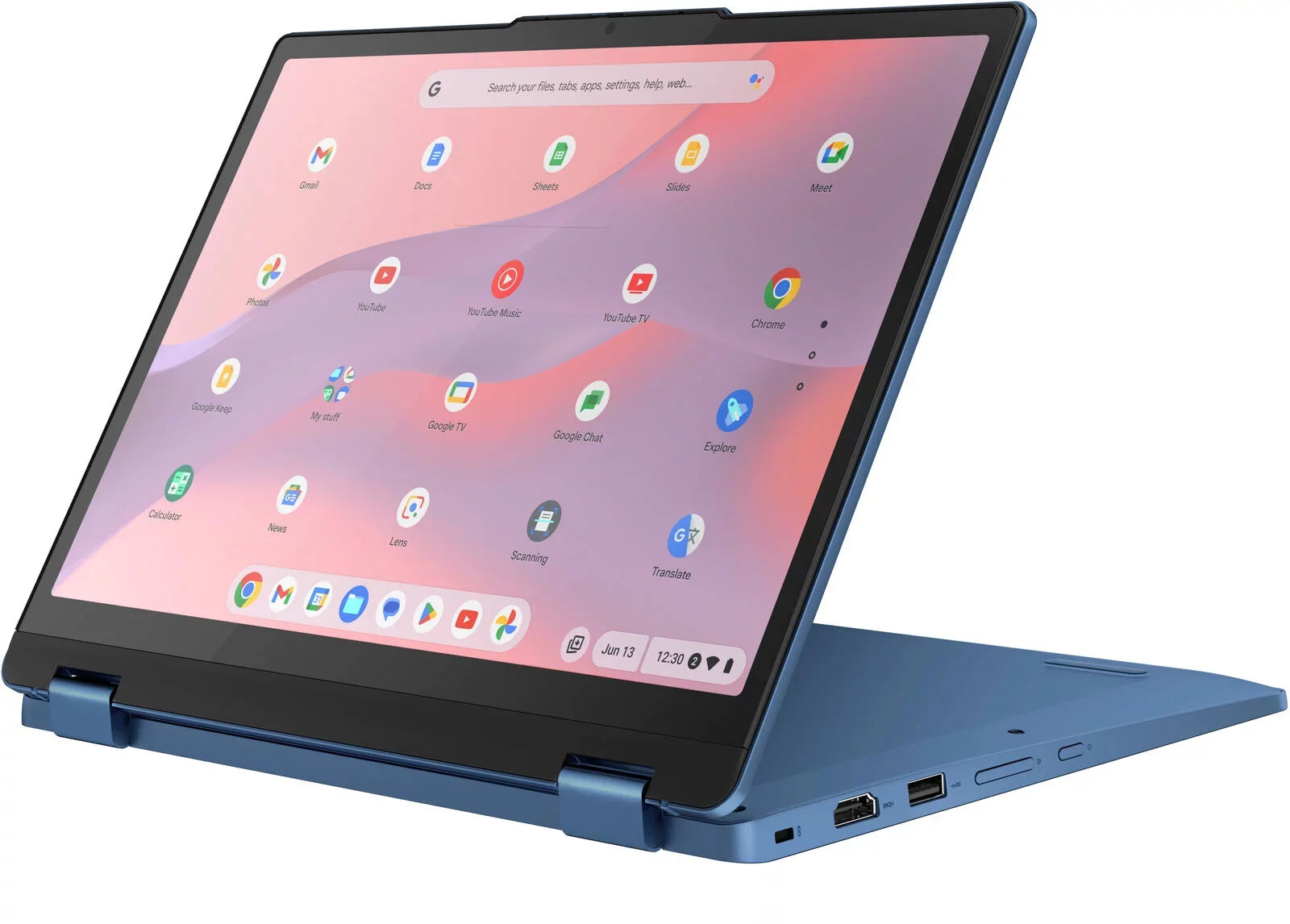 Lenovo - Flex 3i 12.2" WUXGA Touch-Sizecreen Chromebook Laptop - Intel N100 with 4GB Memory - 64GB eMMC - Abyss Blue Notebook PC